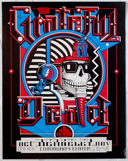 Berkeley community center 1984 concert poster The Grateful Dead 