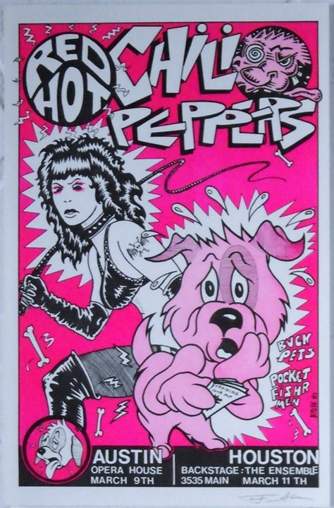 Concertposterauction.com - Red Hot Chili Peppers Austin/Houston TX
