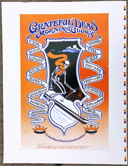 King's Beach Bowl The Grateful Dead 1968 Trip & Ski Concert Poster